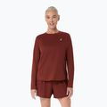Női hosszú ujjú póló futáshoz ASICS Core Top singed red