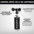 Kerékpárpumpa Lezyne Control Drive CO2 + 1 x cartridge 16 g gloss black 3