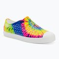 Native Jefferson Print gyermek edzőcipő héjfehér/héjfehér/neon multi tie dye