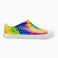Native Jefferson Print gyermek edzőcipő héjfehér/héjfehér/neon multi tie dye 2