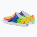 Native Jefferson Print gyermek edzőcipő héjfehér/héjfehér/neon multi tie dye 3