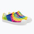 Native Jefferson Print gyermek edzőcipő héjfehér/héjfehér/neon multi tie dye 4