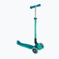 Globber Primo Összecsukható Plus Lights sötét smaragdzöld gyermek háromkerekű roller