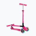 Gyermek háromkerekű roller Globber Primo Foldable Lights fuchsia 5