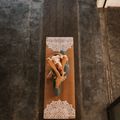 Yoga Design Lab Cork barna jógaszőnyeg CorM-3.5-Mandala fehér 8