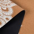 Yoga Design Lab Cork barna jógaszőnyeg CorM-5.5-Mandala fehér 4