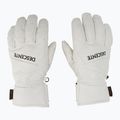 Férfi síkesztyű Descente 5 Finger Leather white 2