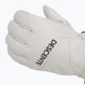 Férfi síkesztyű Descente 5 Finger Leather white 5