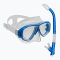 TUSA búvárszett maszk + snorkel kék UC-7519P