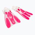 TUSA búvárszett maszk + snorkel + uszony rózsaszín UP-0201 2
