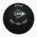 Squash labdák Dunlop Pro 2 yellow dots 3 db black 3
