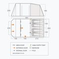 Vango Stargrove II 450 4 személyes kemping sátor zöld TEQSTARPOH09176 3