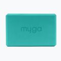 Jógatégla Myga Foam Block turquoise