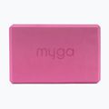 Jógatégla Myga Foam Block pink