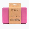 Jógatégla Myga Foam Block pink 4