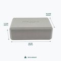 Jógatégla Myga Foam Block do jogi grey 3