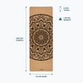 Jógaszőnyeg Myga Mandala XL 6 mm brown 7