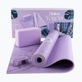Jóga készlet Myga Chakra Yoga Set mat + block + purple strap 3