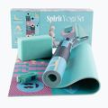 Jóga készlet Myga Spirit Yoga Set mat + block + turquoise strap 11