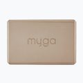 Jógatégla Myga Foam Block 2 pcs. brown