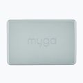 Jógatégla Myga Foam Block 2 pcs. blue