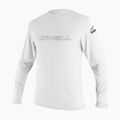 Férfi hosszú ujjú felső úszáshoz O'Neill Basic Skins Sun Shirt white