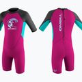 Gyermek 2mm O'Neill Toddler Reactor-2 Back Zip rózsaszín 4867G