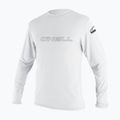 Gyerek hosszú ujjú felső úszáshoz O'Neill Basic Skins LS Sun Shirt white