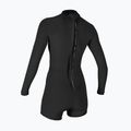 Női neoprén ruha úszáshoz O'Neill Bahia 2/1 mm Back Zip Spring black/black/black 2