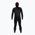 Férfi O'Neill Psycho Tech 6/4+ Chest Zip W/Hood Swim Wet Fekete 5366