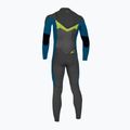 Gyerek neoprén ruha O'Neill Youth Ninja 4/3 Chest Zip Full black/ ultrablue/ dayglo 2