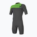 O'Neill Hammer 2mm Chest Zip S/S Spring szürkészöld fürdőruha 4927