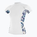 Női úszópóló O'Neill Side Print Rash Guard fehér 5405S