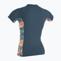 Női úszópóló O'Neill Side Print Rash Guard copen blue/painted tropics 2