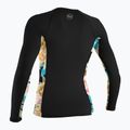 Női úszás hosszú ujjú O'Neill Side Print Rash Guard fekete/mikah floral 2