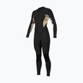 O'Neill Bahia 3/2 Back Zip Full fekete/mikah virágos/fekete női búvárruha