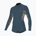 Gyermek úszóhab O'Neill Girls Bahia 2/1 Back Zip LS Spring copen blue/painted tropics/copen blue