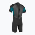 Férfi úszóruha O'Neill Reactor-2 2mm Back Zip SS Spring HJ5 black/tide pool 2