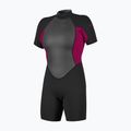 Női úszóruha O'Neill Reactor-2 2mm Back Zip SS Spring IS7 black/punk pink