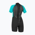 Női úszóruha O'Neill Reactor-2 2mm Back Zip SS Spring IS7 black/light aqua 2
