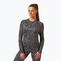 Női termoaktív felső Surfanic Cozy Limited Edition Crew Neck black zebra
