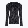 Női termoaktív felső Surfanic Cozy Limited Edition Crew Neck black zebra 4