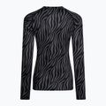 Női Surfanic Cozy Limited Edition Crew Neck termikus hosszú ujjú fekete zebra 5