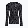 Női termoaktív felső Surfanic Cozy Limited Edition Crew Neck black zebra 5