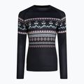 Női Surfanic Cozy Limited Edition Crew Neck termikus hosszú ujjú fekete fairisle 4