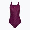 Speedo Boomstar Allover Muscleback női egyrészes fürdőruha Fekete rózsaszín 68-12299B344