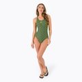 Speedo Boomstar Allover Muscleback női egyrészes fürdőruha fekete-sárga 68-12299A599 2