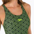 Speedo Boomstar Allover Muscleback női egyrészes fürdőruha fekete-sárga 68-12299A599 4