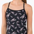 Speedo Printed Tie-Back Tankini Black 68-12380F390 Gyermek kétrészes fürdőruha 7