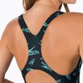 Speedo Boom Logo Allover Medalist női egyrészes fürdőruha F888 Fekete/kék 12199F888 4